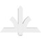 Ekena Millwork Redmond Architectural Grade PVC Gable Bracket, 36"W x 24"H x 4"D x 4"F, 16/12 Pitch GBP036X24X0404RED00 - alternate 3